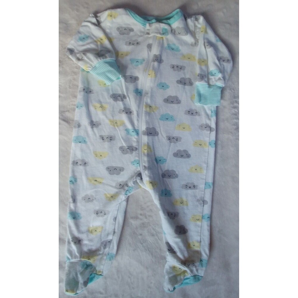 pajamas 0 TO 3 months Gerber baby sleeper with clouds infant sleepwear